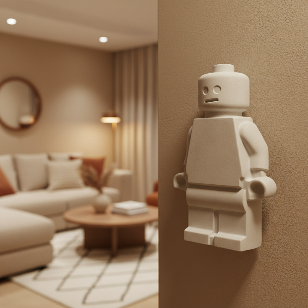 Omino Lego Grande da parete o tavolo